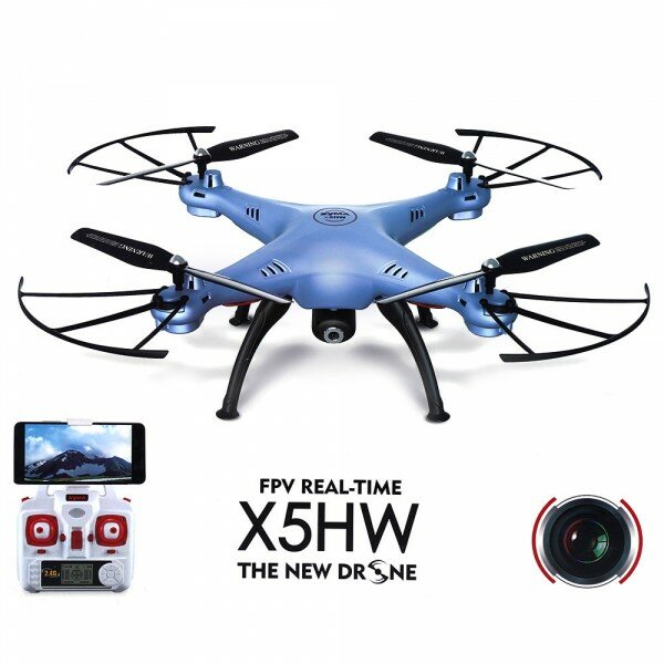 Dron Kvadrokoptéra Syma X5HW wifi kamera - Modrá