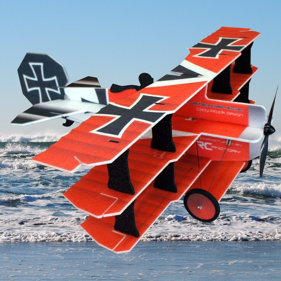 Crack Fokker Dr.1 Triplane red/yellow