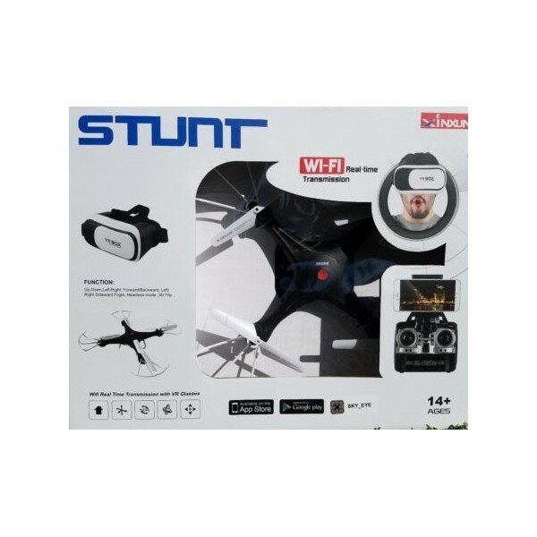 VELKÝ DRON X-5WR S FPV BRÝLEMI - ČERNÝ