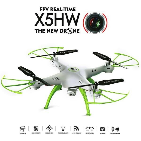 Dron Kvadrokoptéra Syma X5HW wifi kamera - Bílá